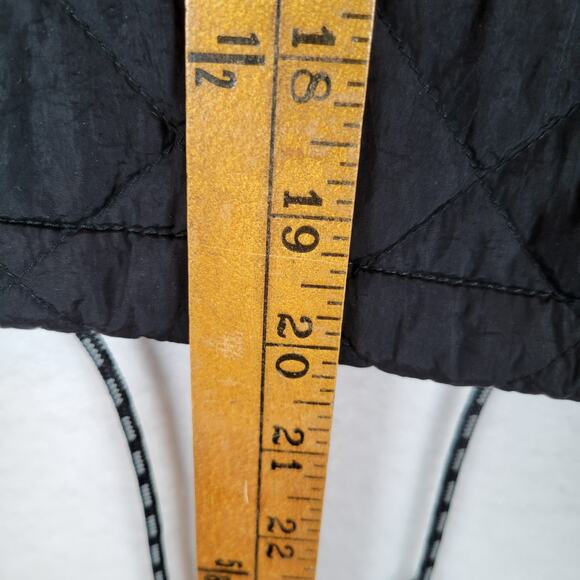 Paul & Shark Yachting Womens Cropped Zip Quilted Jacket Size Medium Black Boat - Picture 9 of 10